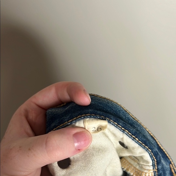 Able Blue Distressed Denim The Slouch Jeans 26 - Picture 9 of 11